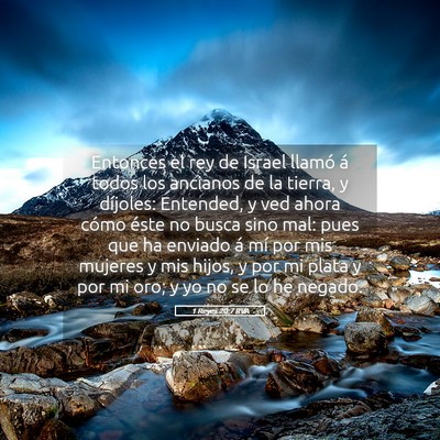 Picture 05 - 1 Reyes 20:7 RVA - Entonces el rey de Israel llamó á todos los - Bible Verse Picture