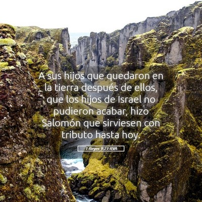 Picture 05 - 1 Reyes 9:21 RVA - A sus hijos que quedaron en la tierra después de - Bible Verse Picture