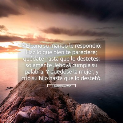 Picture 05 - 1 Samuel 1:23 RVA - Y Elcana su marido le respondió: Haz lo que bien - Bible Verse Picture
