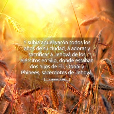 Picture 05 - 1 Samuel 1:3 RVA - Y subía aquel varón todos los años de su - Bible Verse Picture