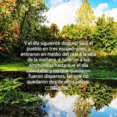 Picture 05 - 1 Samuel 11:11 RVA - Y el día siguiente dispuso Saúl el pueblo en - Bible Verse Picture