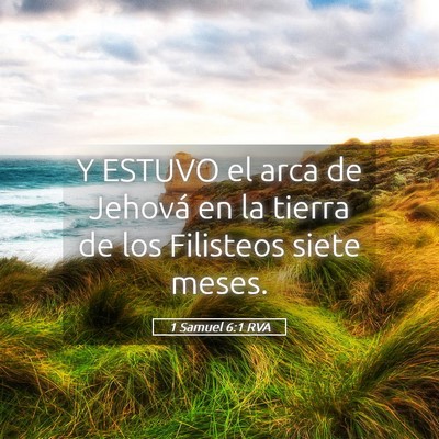 Picture 05 - 1 Samuel 6:1 RVA - Y ESTUVO el arca de Jehová en la tierra de los - Bible Verse Picture