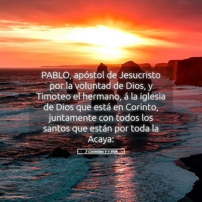 Picture 05 - 2 Corintios 1:1 RVA - PABLO, apóstol de Jesucristo por la voluntad de - Bible Verse Picture