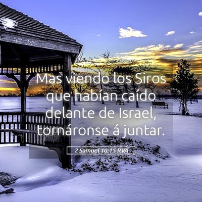 Picture 05 - 2 Samuel 10:15 RVA - Mas viendo los Siros que habían caído delante - Bible Verse Picture