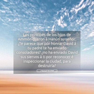 Picture 05 - 2 Samuel 10:3 RVA - Los príncipes de los hijos de Ammón dijeron á - Bible Verse Picture