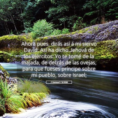 Picture 05 - 2 Samuel 7:8 RVA - Ahora pues, dirás así á mi siervo David: Así - Bible Verse Picture
