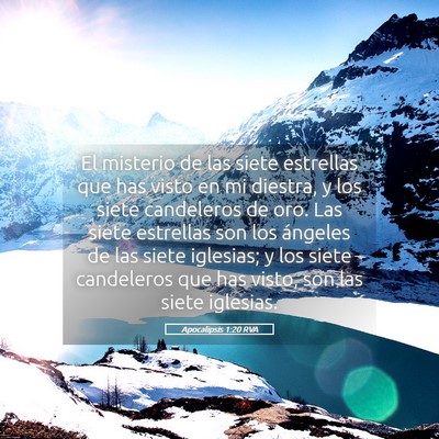 Picture 05 - Apocalipsis 1:20 RVA - El misterio de las siete estrellas que has visto - Bible Verse Picture