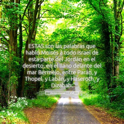 Picture 05 - Deuteronomio 1:1 RVA - ESTAS son las palabras que habló Moisés á todo - Bible Verse Picture