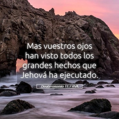 Picture 05 - Deuteronomio 11:7 RVA - Mas vuestros ojos han visto todos los grandes - Bible Verse Picture