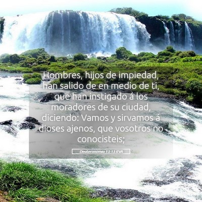 Picture 05 - Deuteronomio 13:13 RVA - Hombres, hijos de impiedad, han salido de en - Bible Verse Picture