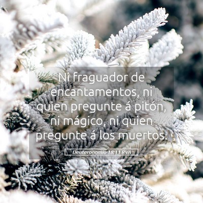 Picture 05 - Deuteronomio 18:11 RVA - Ni fraguador de encantamentos, ni quien pregunte - Bible Verse Picture