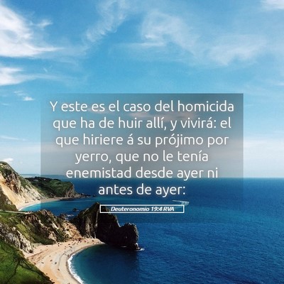 Picture 05 - Deuteronomio 19:4 RVA - Y este es el caso del homicida que ha de huir - Bible Verse Picture