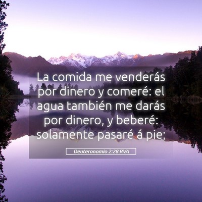 Picture 05 - Deuteronomio 2:28 RVA - La comida me venderás por dinero y comeré: el - Bible Verse Picture