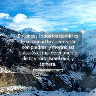 Picture 05 - Deuteronomio 21:21 RVA - Entonces todos los hombres de su ciudad lo - Bible Verse Picture