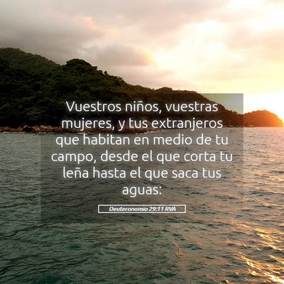 Picture 05 - Deuteronomio 29:11 RVA - Vuestros niños, vuestras mujeres, y tus - Bible Verse Picture
