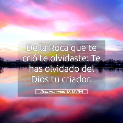 Picture 05 - Deuteronomio 32:18 RVA - De la Roca que te crió te olvidaste: Te has - Bible Verse Picture