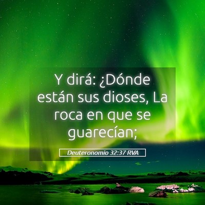 Picture 05 - Deuteronomio 32:37 RVA - Y dirá: ¿Dónde están sus dioses, La roca en - Bible Verse Picture
