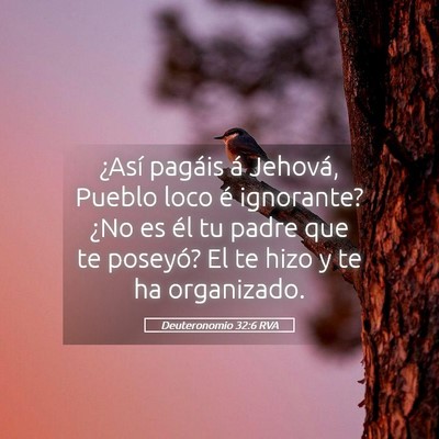 Picture 05 - Deuteronomio 32:6 RVA - ¿Así pagáis á Jehová, Pueblo loco é - Bible Verse Picture
