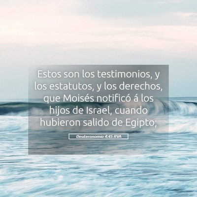 Picture 05 - Deuteronomio 4:45 RVA - Estos son los testimonios, y los estatutos, y los - Bible Verse Picture