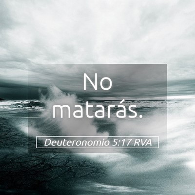 Picture 05 - Deuteronomio 5:17 RVA - No - Bible Verse Picture
