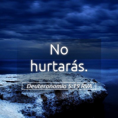Picture 05 - Deuteronomio 5:19 RVA - No - Bible Verse Picture