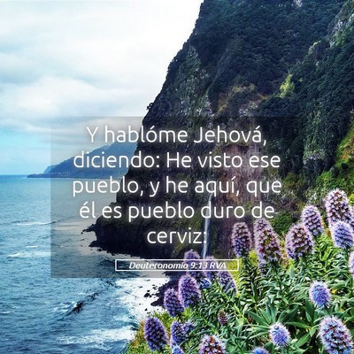 Picture 05 - Deuteronomio 9:13 RVA - Y hablóme Jehová, diciendo: He visto ese - Bible Verse Picture