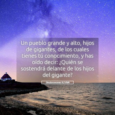 Picture 05 - Deuteronomio 9:2 RVA - Un pueblo grande y alto, hijos de gigantes, de - Bible Verse Picture