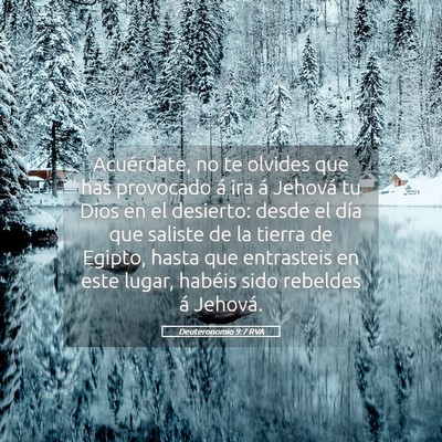 Picture 05 - Deuteronomio 9:7 RVA - Acuérdate, no te olvides que has provocado á - Bible Verse Picture