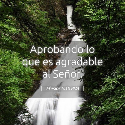 Picture 05 - Efesios 5:10 RVA - Aprobando lo que es agradable al - Bible Verse Picture