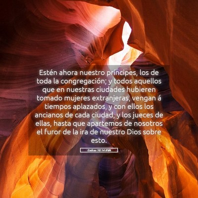 Picture 05 - Esdras 10:14 RVA - Estén ahora nuestro príncipes, los de toda la - Bible Verse Picture