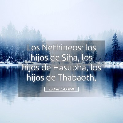 Picture 05 - Esdras 2:43 RVA - Los Nethineos: los hijos de Siha, los hijos de - Bible Verse Picture