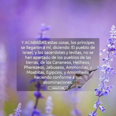 Picture 05 - Esdras 9:1 RVA - Y ACABADAS estas cosas, los príncipes se - Bible Verse Picture