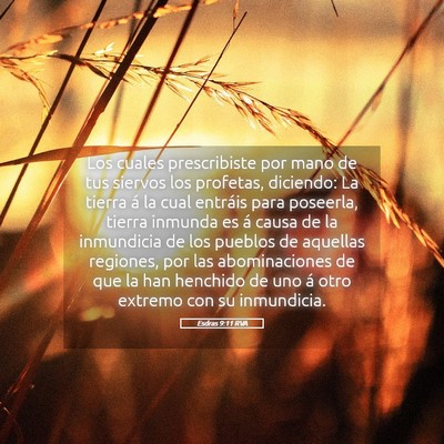 Picture 05 - Esdras 9:11 RVA - Los cuales prescribiste por mano de tus siervos - Bible Verse Picture