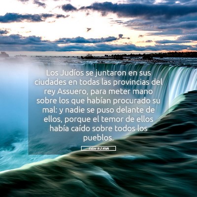 Picture 05 - Ester 9:2 RVA - Los Judíos se juntaron en sus ciudades en todas - Bible Verse Picture