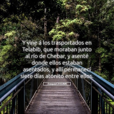 Picture 05 - Ezequiel 3:15 RVA - Y vine á los trasportados en Telabib, que - Bible Verse Picture