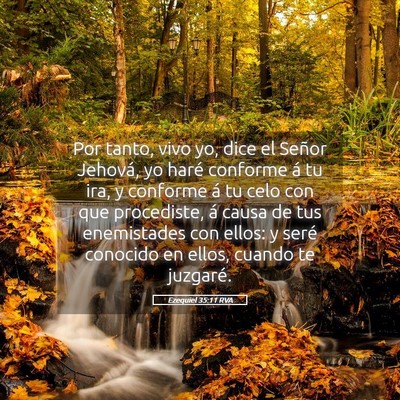 Picture 05 - Ezequiel 35:11 RVA - Por tanto, vivo yo, dice el Señor Jehová, yo - Bible Verse Picture