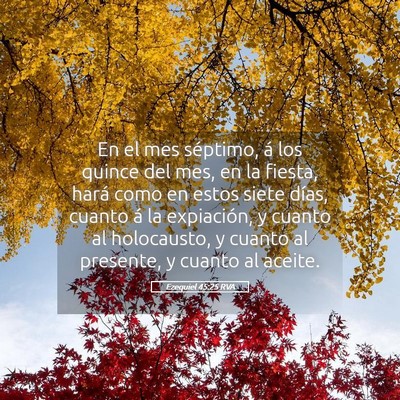 Picture 05 - Ezequiel 45:25 RVA - En el mes séptimo, á los quince del mes, en la - Bible Verse Picture