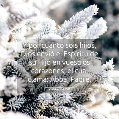 Picture 05 - Gálatas 4:6 RVA - Y por cuanto sois hijos, Dios envió el Espíritu - Bible Verse Picture