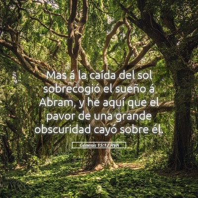 Picture 05 - Génesis 15:12 RVA - Mas á la caída del sol sobrecogió el sueño á - Bible Verse Picture