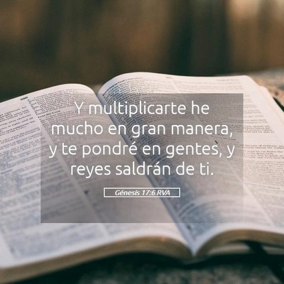 Picture 05 - Génesis 17:6 RVA - Y multiplicarte he mucho en gran manera, y te - Bible Verse Picture