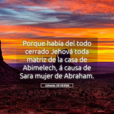 Picture 05 - Génesis 20:18 RVA - Porque había del todo cerrado Jehová toda - Bible Verse Picture
