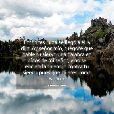 Picture 05 - Génesis 44:18 RVA - Entonces Judá se llegó á él, y dijo: Ay - Bible Verse Picture