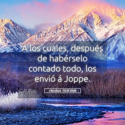 Picture 05 - Hechos 10:8 RVA - A los cuales, después de habérselo contado - Bible Verse Picture