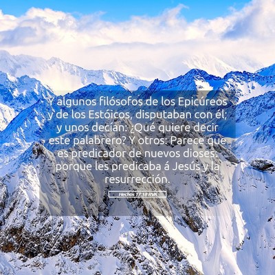 Picture 05 - Hechos 17:18 RVA - Y algunos filósofos de los Epicúreos y de los - Bible Verse Picture