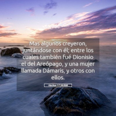Picture 05 - Hechos 17:34 RVA - Mas algunos creyeron, juntándose con él; entre - Bible Verse Picture