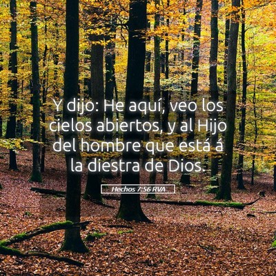 Picture 05 - Hechos 7:56 RVA - Y dijo: He aquí, veo los cielos abiertos, y al - Bible Verse Picture