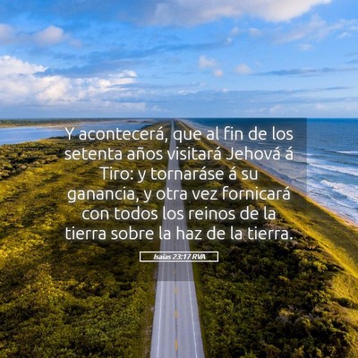 Picture 05 - Isaías 23:17 RVA - Y acontecerá, que al fin de los setenta años - Bible Verse Picture
