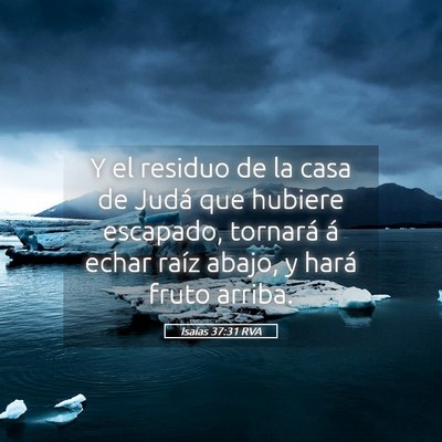 Picture 05 - Isaías 37:31 RVA - Y el residuo de la casa de Judá que hubiere - Bible Verse Picture