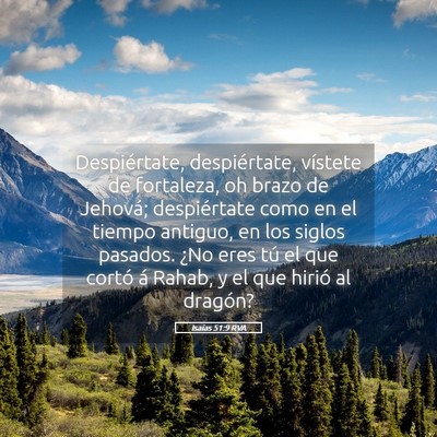 Picture 05 - Isaías 51:9 RVA - Despiértate, despiértate, vístete de - Bible Verse Picture