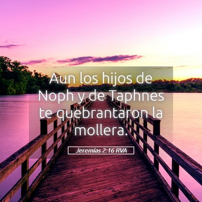 Picture 05 - Jeremías 2:16 RVA - Aun los hijos de Noph y de Taphnes te - Bible Verse Picture